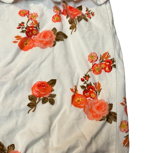 Matilda Jane 435 size 10 girls top white with orange flowers EUC - Picture 2 of 5